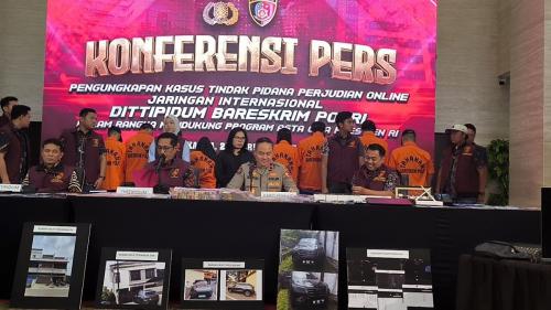 Polri Tetapkan Sembilan Tersangka dalam Kasus Judol Jaringan Internasional 1XBET