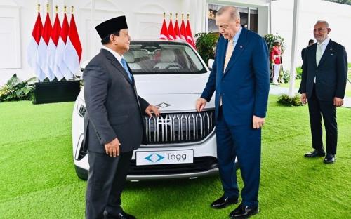 Erdogan Hadiahi Prabowo Mobil Togg T10X, KPK: Pemberian Kenegaraan Tidak Wajib Dilaporkan