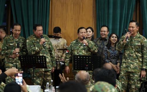 Ketika Prabowo, SBY dan dan Bernyanyi Bersama di Retret Kepala Daerah