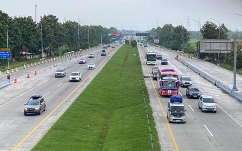 One Way hingga Contraflow masih Diterapkan dari Tol Kalikangkung hingga Japek Arah Jakarta