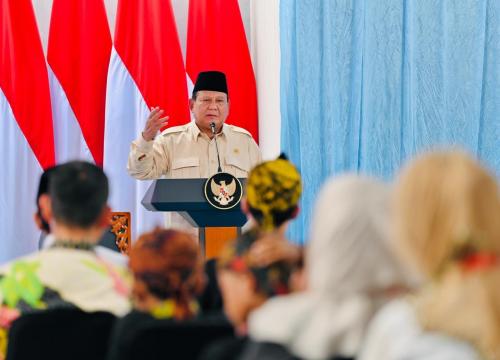 Anggaran Pendidikan Besar Tapi Banyak Sekolah Rusak, Prabowo: Pejabat Jangan Korupsi