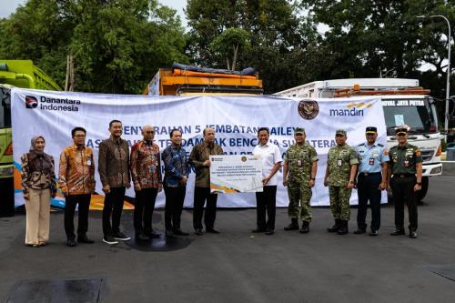 Bank Mandiri Bersama Kemenhan Bangun Lima Jembatan Bailey di Wilayah Bencana Sumatera