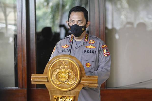 Tegas, Kapolri Pastikan Pelanggar PPKM Mikro di Zona Merah Akan Ditindak. (Foto: MNC Media)