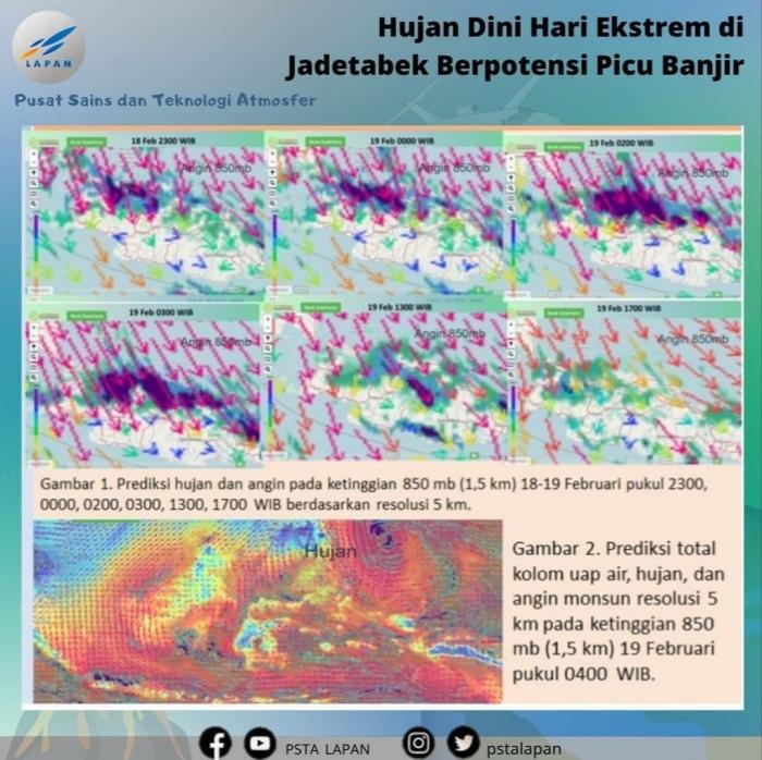 Besok Hujan Ekstrem & Banjir Masih Mengancam. (Foto: BMKG)