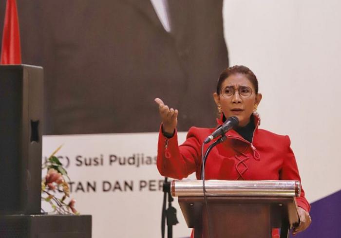 Susi Pudjiastuti Senang Dikirimi 50 Ikan Cupang dari Netizen (FOTO: MNC Media)