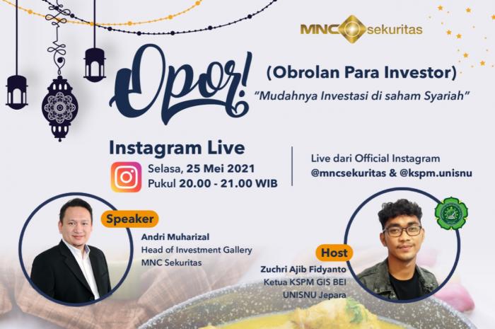 Simak Yuk! Cara Mudah Investasi Saham Syariah, Hanya di IG Live
