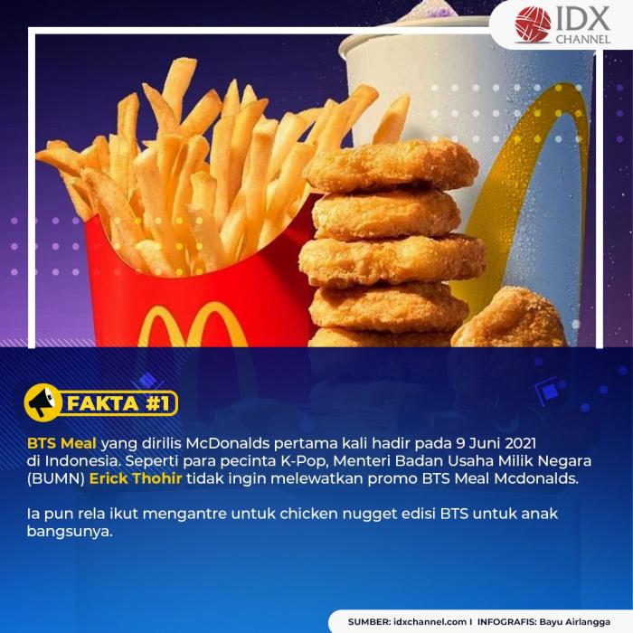 Demi Anak, Erick Thohir Ikut Berburu BTS Meal MCD. (Foto: Tim Digital Marketing IDX Channel)
