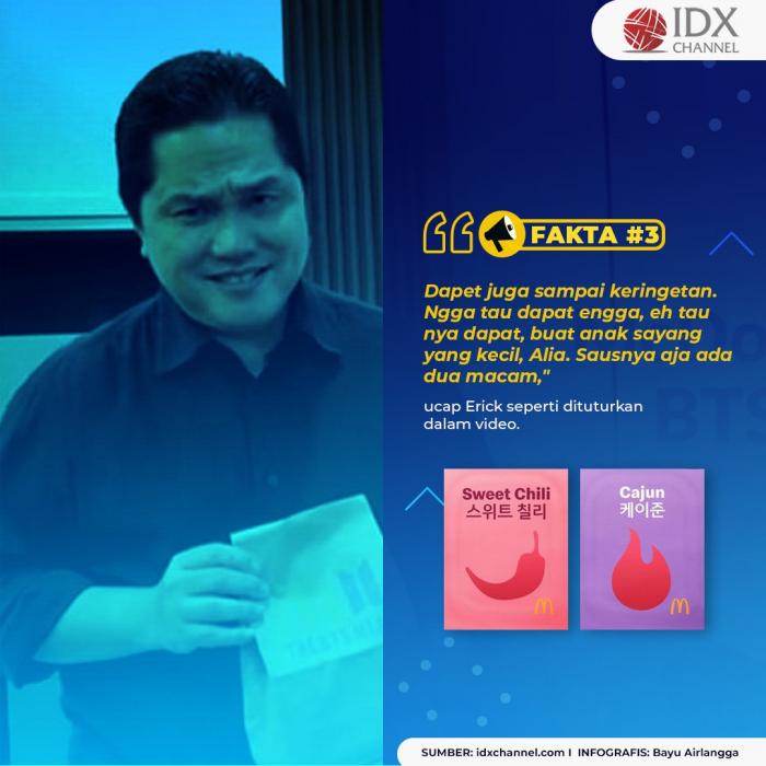 Demi Anak, Erick Thohir Ikut Berburu BTS Meal MCD. (Foto: Tim Digital Marketing IDX Channel)