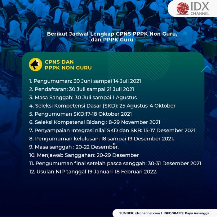 Resmi Dibuka, Ini Jadwal Pendaftaran CPNS-PPPK Besok!	. (Foto: Tim Digital Marketing IDX Channel)