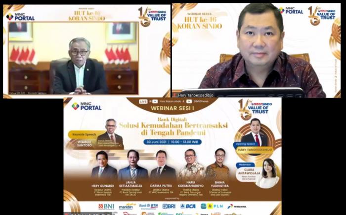 Hary Tanoesoedibjo: Digital Banking Satu Hal yang Mendobrak Dunia Keuangan. (Foto: MNC Media)