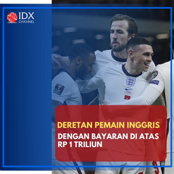 Ini Deretan Pemain Inggris dengan Bayaran di Atas Rp 1 Triliun. (Foto: Tim Digital Marketing IDX Channel)