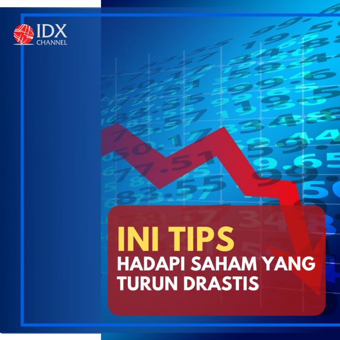 Ini Tips Hadapi Saham yang Turun Drastis. (Foto: Tim Digital Marketing IDX Channel)
