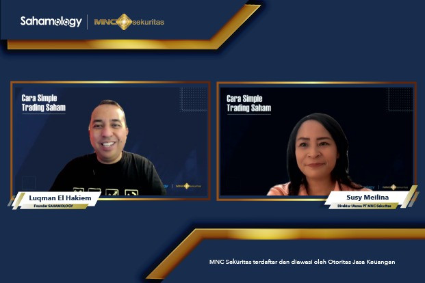Direktur Utama MNC Sekuritas Susy Meilina berkesempatan berbagi wawasan dalam edukasi virtual bersama Sahamology. (Foto: MNC Media)