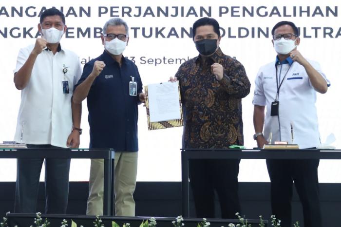 Pertama Dalam Sejarah UMKM Indonesia, BRI (BBRI) Resmi Jadi Induk Holding BUMN Ultra Mikro (FOTO:MNC Media)