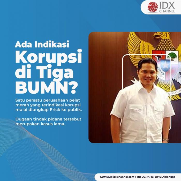 Erick Thohir Mencium Indikasi Korupsi di Tiga BUMN Ini. (Foto: Tim Digital Marketing IDX Channel)
