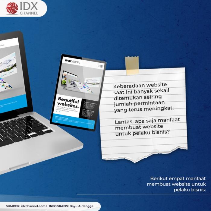 Empat Manfaat Ini Jadi Alasan Pelaku Bisnis Dianjurkan Punya Website. (Foto: Tim DIital Marketing IDX Channel)
