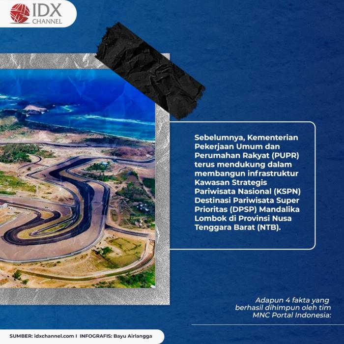 Mandalika Jadi Tuan Rumah World Super Bike dan Moto GP, Intip Empat Faktanya. (Foto: Tim Digital Marketing IDX Channel)