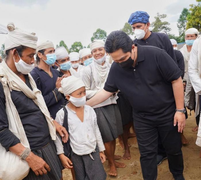 Erick Thohir Dapat Gelar Adat dari Masyarakat Baduy (FOTO: MNC Media)