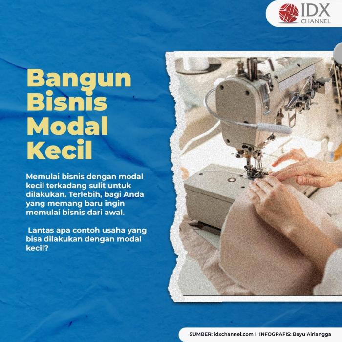 Bangun Bisnis dengan Modal Kecil, Yuk Lakukan Hal Ini. (Foto: Tim Digital Marketing IDX Channel)