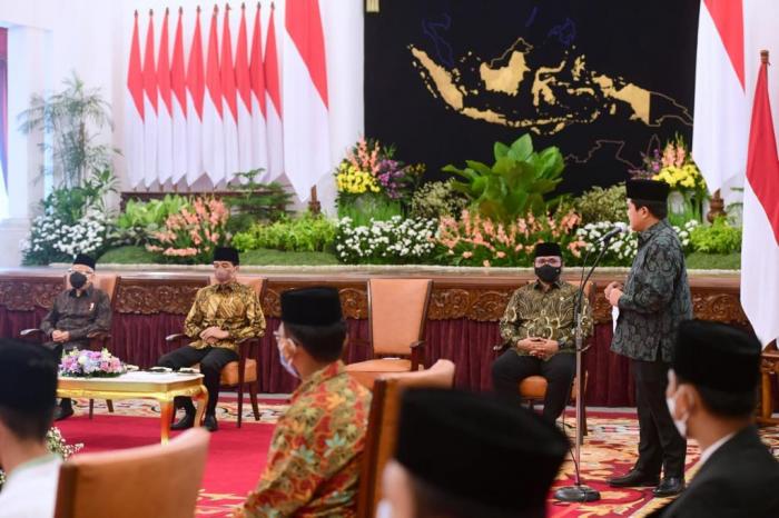 Erick Thohir Optimis Santri Bisa Jadi Pilar Ekonomi Syariah RI (dok: Courtesy: Biro Pers, Media, dan Informasi Sekretariat Presiden)
