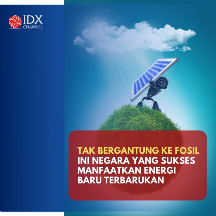 Tak Bergantung ke Fosil, Negara Ini Sukses Manfaatkan Energi Baru Terbarukan. (Foto: Tim Digital Marketing IDX Channel)
