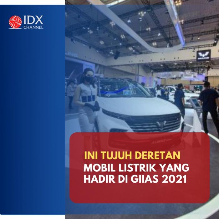 Menuju Era Elektrifikasi, Ini Tujuh Deretan Mobil Listrik yang Hadir di GIIAS 2021. (Foto: Tim Digital Marketing IDX Channel)