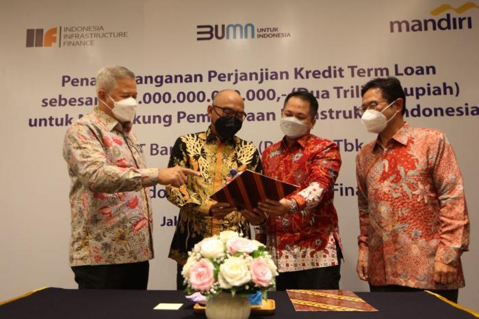 Dukung Pembangunan Infrastruktur, Mandiri (BMRI) Kucurkan Kredit Rp2 Triliun ke IIF (FOTO:Dok BMRI)