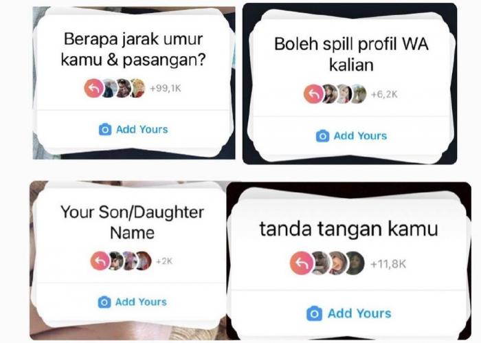 Fitur stiker Add Yours di Instagram Stories belakangan sedang ramai dibicarakan