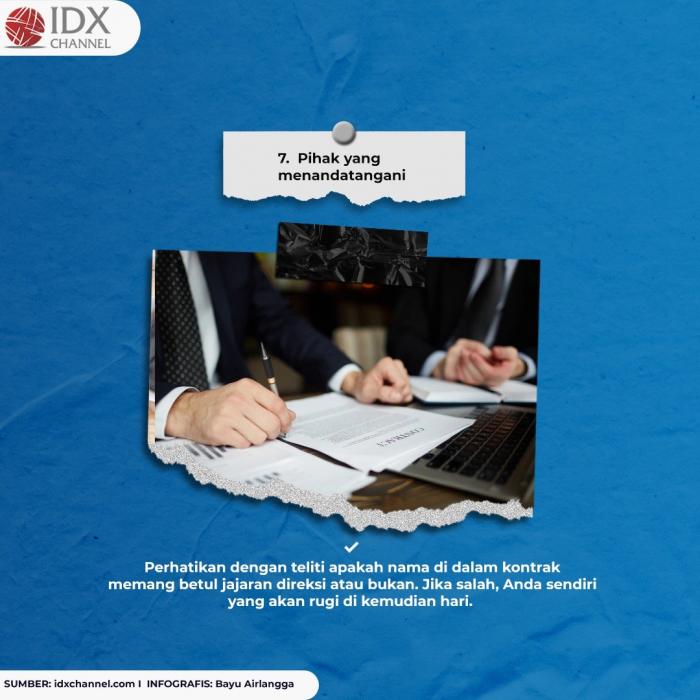 Tujuh Hal yang Harus Dicek Sebelum Tanda Tangan Kontrak Kerja. (Foto: Tim Digital Marketing IDX Channel)