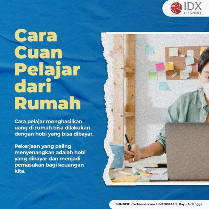 Cara Pelajar Menghasilkan Uang di Rumah, Youtuber Salah Satunya. (Foto: Cara Pelajar Menghasilkan Uang di Rumah)