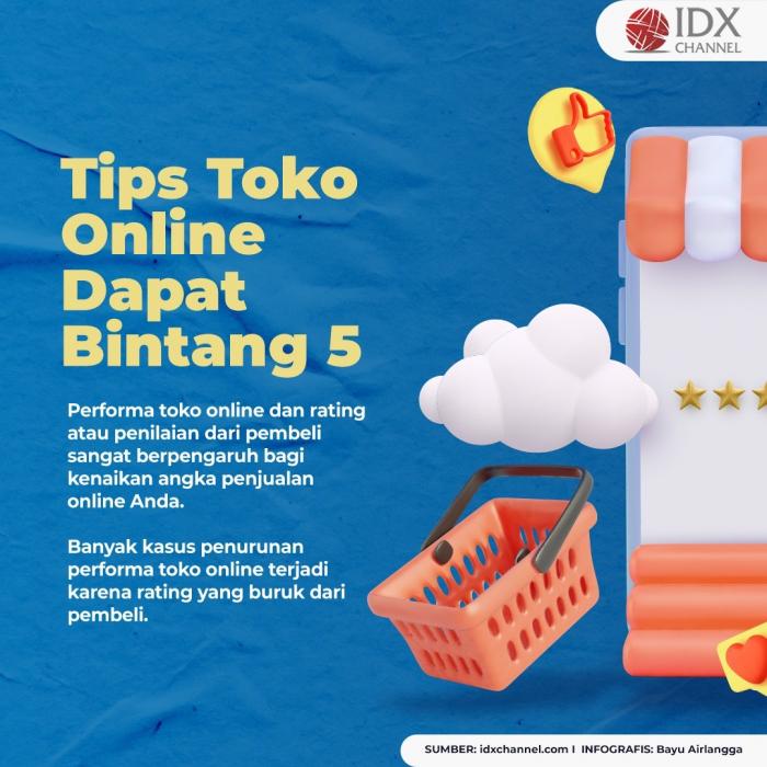 Tips Agar Toko Online Dapat Rating Bintang 5 dari Pembeli . (Foto: Tim Digital Marketing IDX Channel)