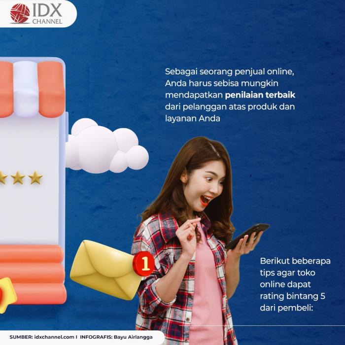 Tips Agar Toko Online Dapat Rating Bintang 5 dari Pembeli . (Foto: Tim Digital Marketing IDX Channel)