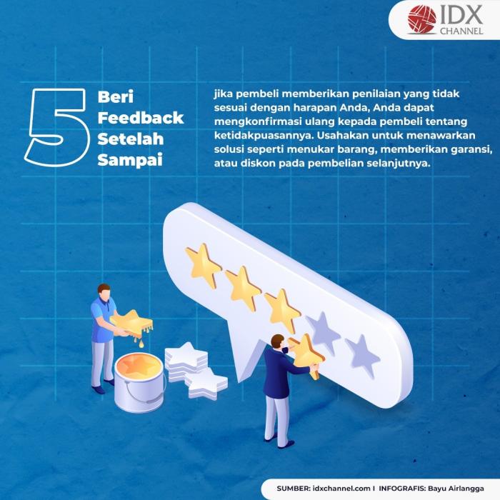 Tips Agar Toko Online Dapat Rating Bintang 5 dari Pembeli . (Foto: Tim Digital Marketing IDX Channel)