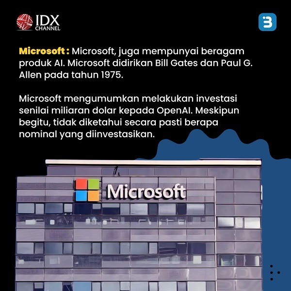 Kulik Kondisi Saham Perusahaan yang Miliki Teknologi AI, Ada Google hingga Meta. (Foto : Tim Digital Marketing IDX Channel)