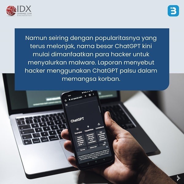 Bahaya, Banyak ChatGPT Palsu Berisi Malware. (Foto : Tim Digital Marketing IDX Channel)