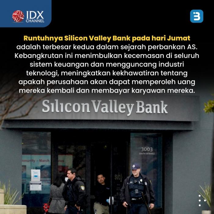 Silicon Valley Bank Bangkrut, Kegagalan Bank Terparah Sejak Krisis Keuangan 2008. (Foto : Tim Digital Marketing IDX Channel)