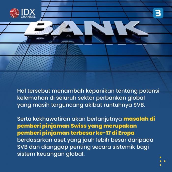 Kondisi Keuangan 'Berdarah-darah', Nasabah Credit Suisse Kompak Tarik Uang (Foto : Tim Digital Marketing IDX Channel)