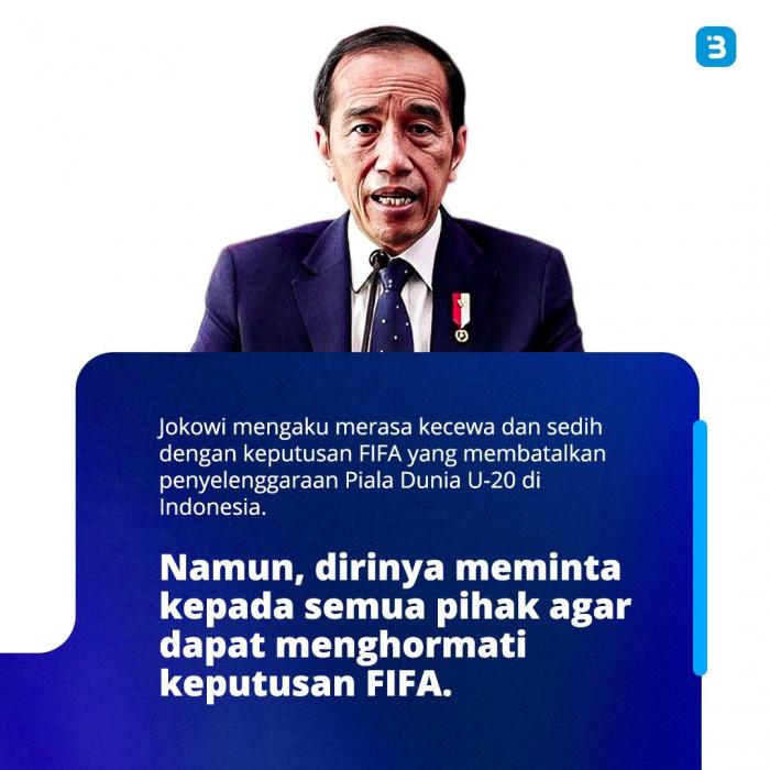 Jokowi Minta Erick Thohir Lobi FIFA Agar RI Bebas Dari Sanksi