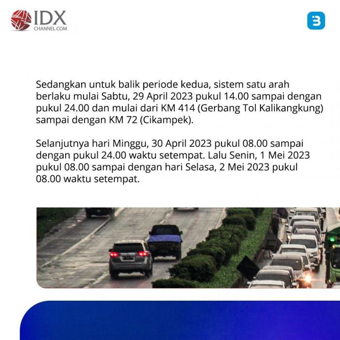 Mengintip Persiapan Jalur Mudik Lebaran 2023 (Foto : Tim Digital Marketing IDX Channel)