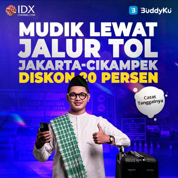 Mudik Lewat Jalur Tol Jakarta-Cikampek Diskon 20 Persen, Catat Tanggalnya (Foto : Tim Digital Marketing IDX Channel)
