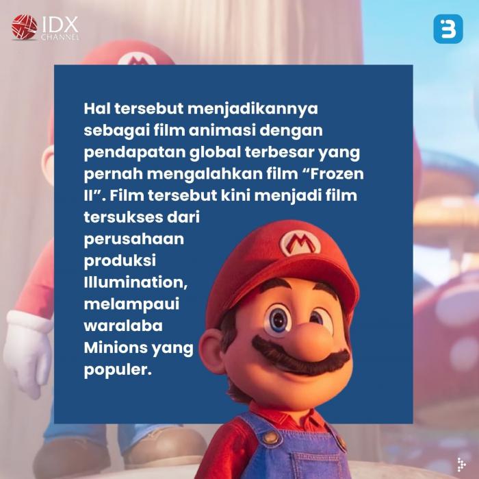 Box Office Super Mario Bros jadi Film Animasi dengan Pendapatan Global Terbesar (Foto : Tim Digital Marketing IDX Channel)