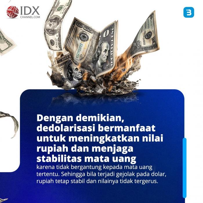 Fenomena Dedolarisasi, Bagaimana Dampaknya Ke RI? (Foto : Tim Digital Marketing IDX Channel)