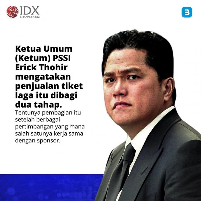Resmi! Harga Tiket Indonesia vs Argentina, Termurah Rp600 Ribu (Foto : Tim Digital Marketing IDX Channel)