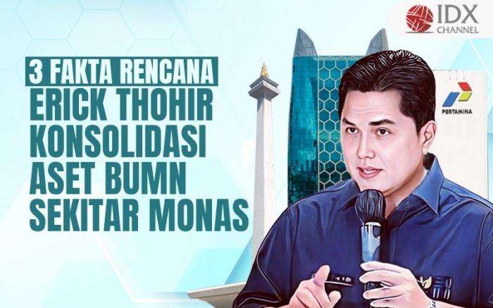 Tiga Fakta Rencana Erick Thohir Konsolidasi Aset BUMN Sekitar Monas (Foto : Tim Digital Marketing IDX Channel)