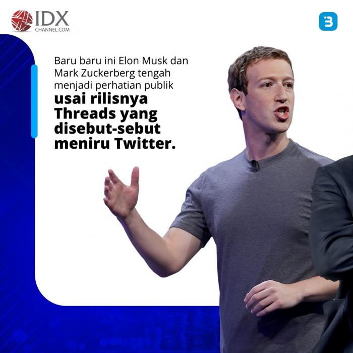 Elon Musk dan Mark Zuckerberg semakin Memanas, siapa pemenangnya? (Foto : Tim Digital Marketing IDX Channel)