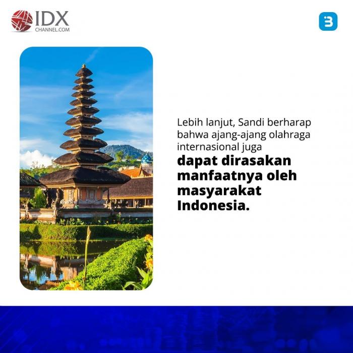 Pemerintah Siapkan Paket Wisata dan Pameran Ekonomi Kreatif, Sambut FIFA World Cup (Foto : Tim Digital Marketing IDX Channel)