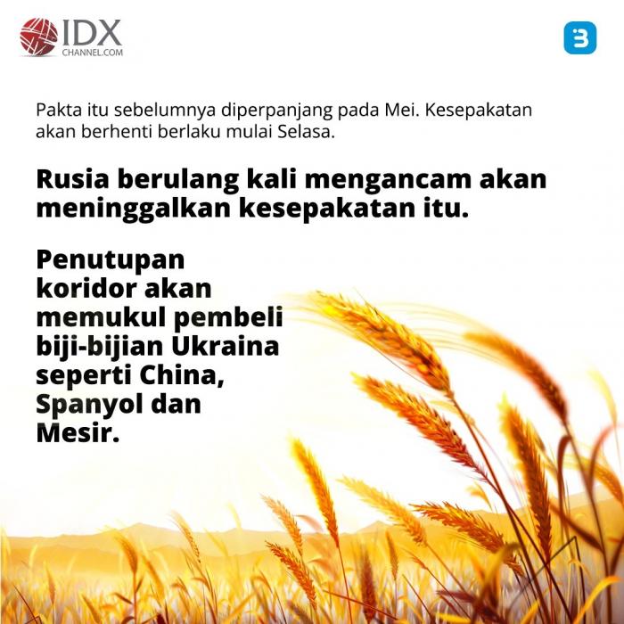 Perjanjian Laut Hitam Berakhir, Ini Dampaknya Bagi Dunia (Foto : Tim Digital Marketing IDX Channel)