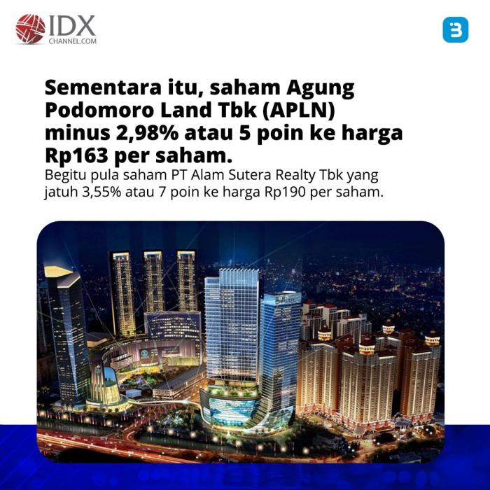 Saham-Saham Properti Rontok Usai BI Tahan Suku Bunga, Bagaimana Nasibnya? (Foto : Tim Digital Marketing IDX Channel)