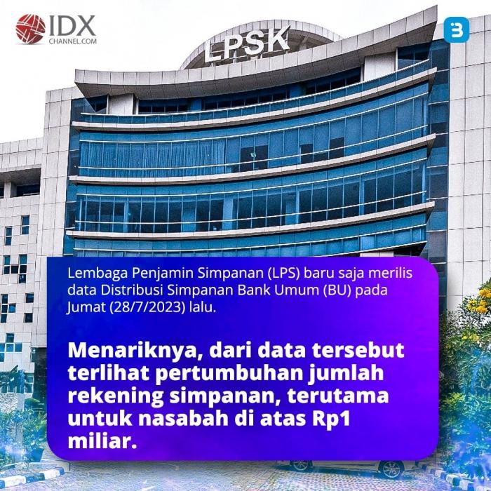 Orang Tajir Makin Rajin Menabung, LPS Sebut Simpanan Bank Umum Naik Jadi Rp8,087 (Foto : Tim Digital Marketing IDX Channel)