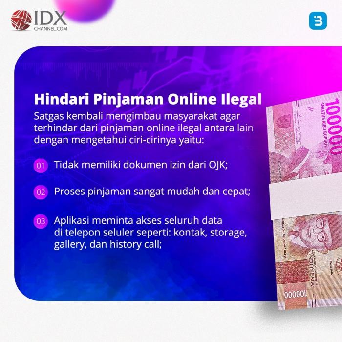 Temukan 434 Situs dan Aplikasi  Pinjol Ilegal, Satgas Minta Kominfo Blokir (Foto : Tim Digital Marketing IDX Channel)